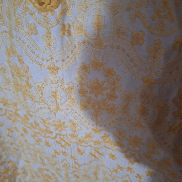 Chelsea and Violet Yellow Lace Sleeveless Dress sz S Boho vintage inspired - Picture 9 of 9